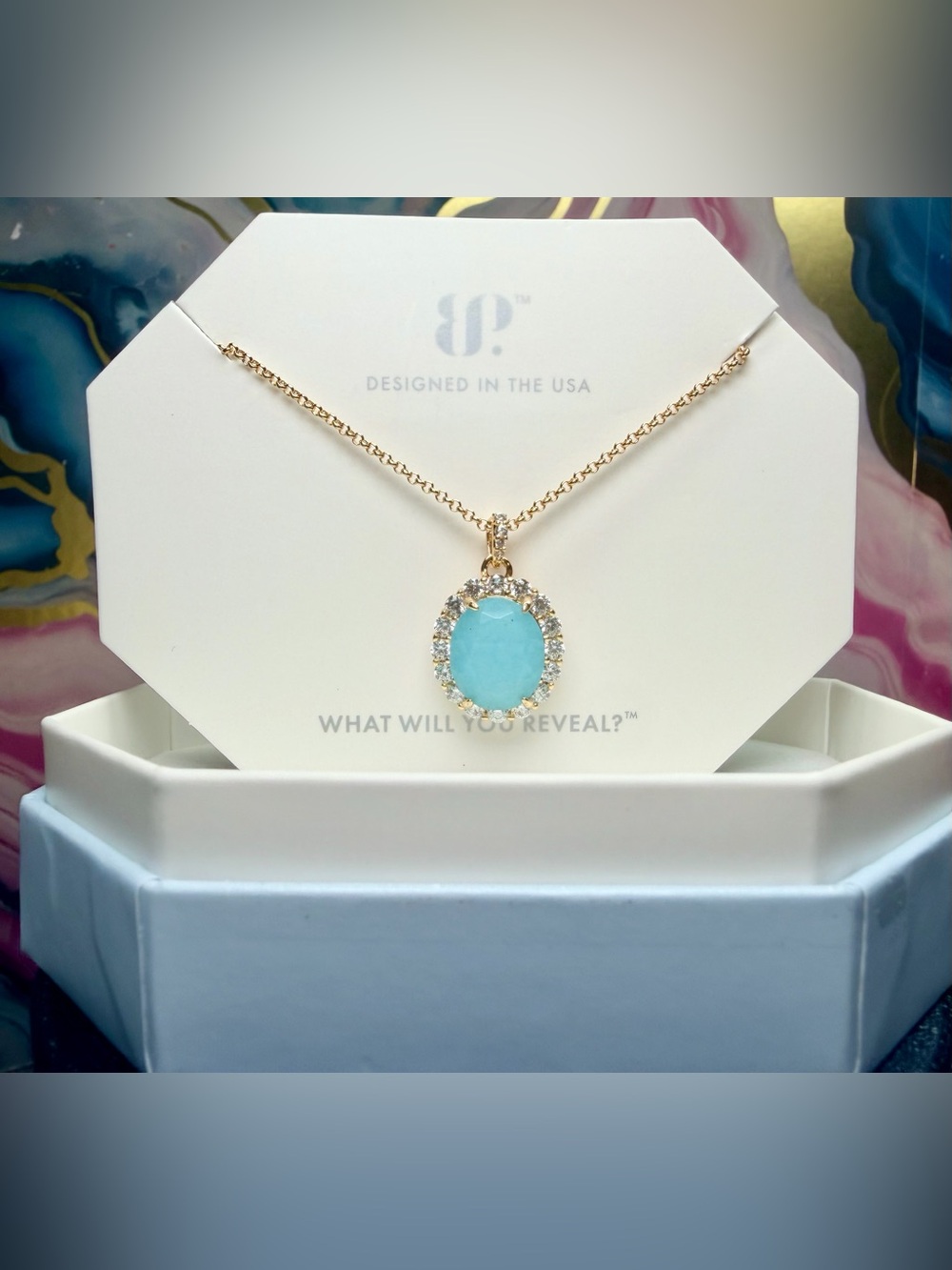 Bomb Party New OG- Amazonite on Gold NK65924